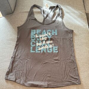 Gray Motivational Tank Top
